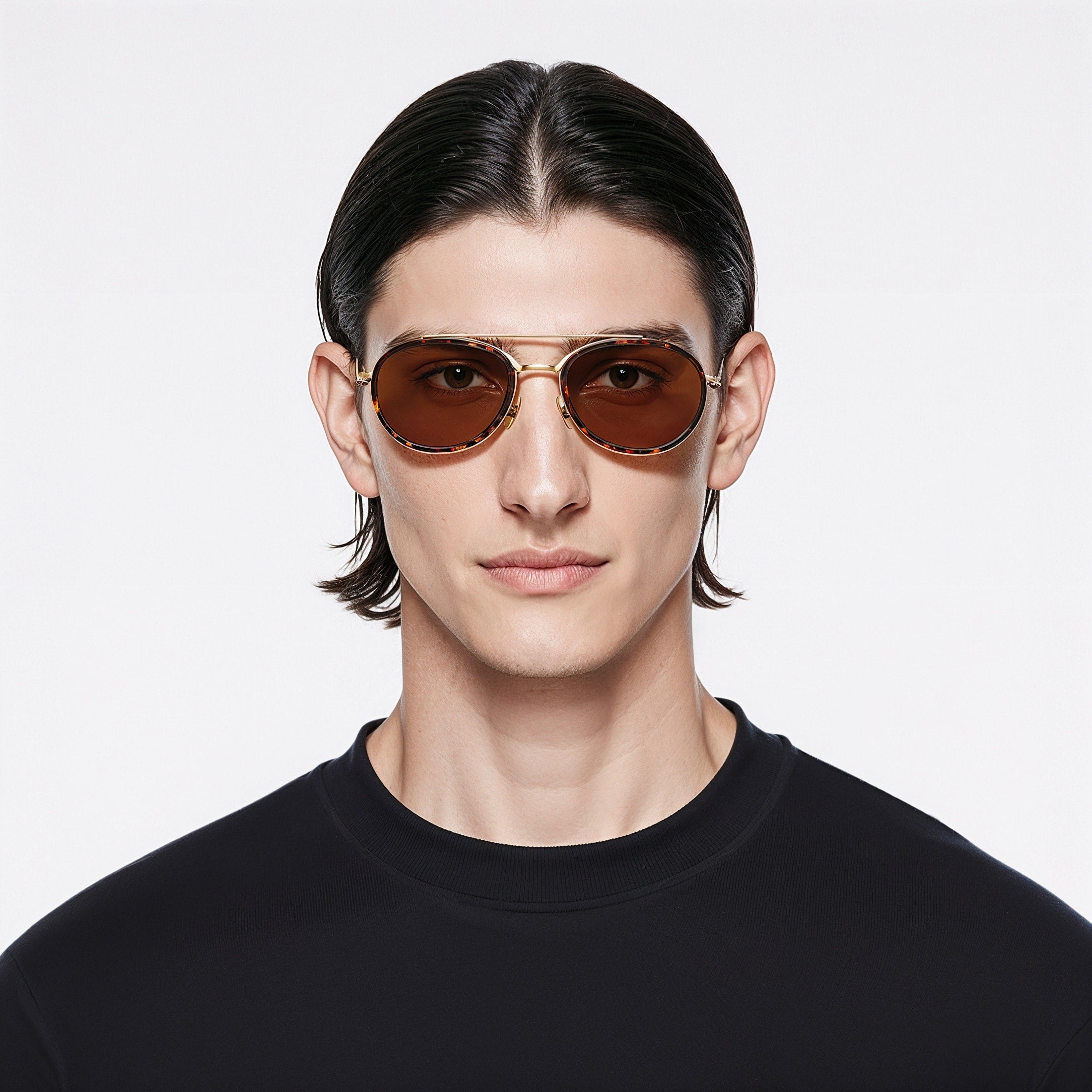 Round Metal Sunglasses-3