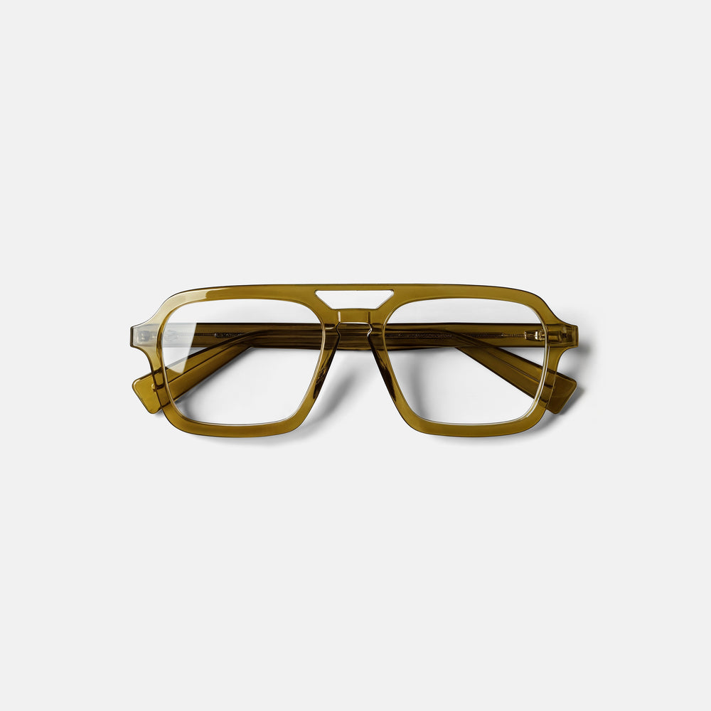 Brille mit geometrischem Rahmen
