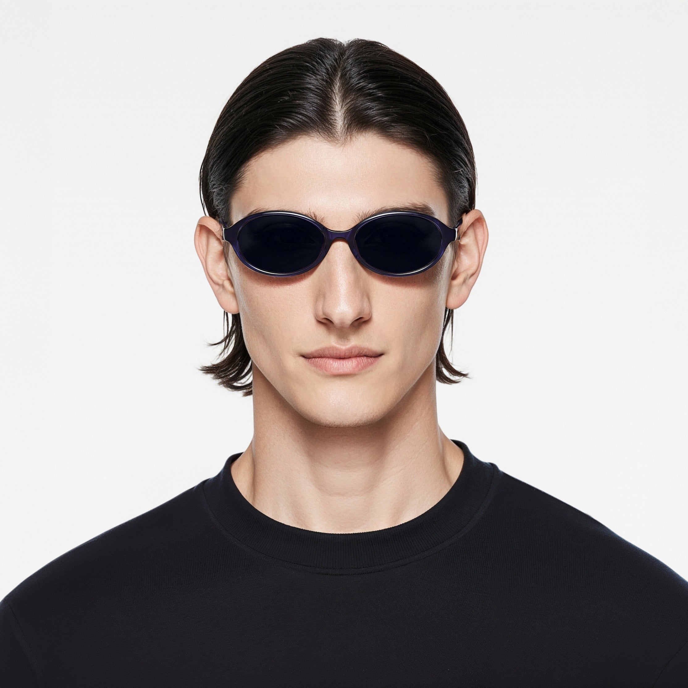 Slim Oval Sunglasses-3